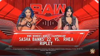 WWE 2K24 Sasha Banks V Rhea Ripley Ambulance Match Women’s World Championship (PS5)