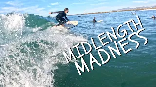 SUPER FUN SURF! Mid-Length & Longboard Shred Fest in Oceanside, California (Filmed w/ GoPro Hero 11)