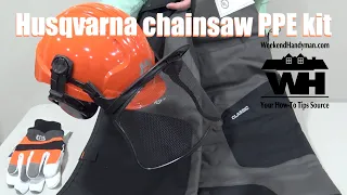 Husqvarna Classic Chainsaw PPE Kit Unboxing Including Chaps, Helmet, Face Shield and Gloves