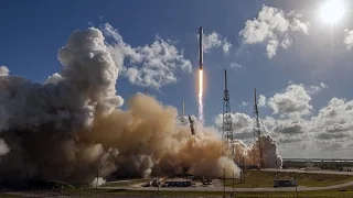 Взрыв ракеты Falcon 9