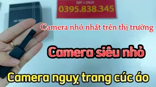 Camera nguỵ trang cúc áo nhỏ nhất trên thị trường - camera siêu nhỏ -full 4k - siêu mượt - siêu sắc…