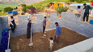 Family Teamwork: Leveling the Floor and Enjoying a Delicious Lunch Together