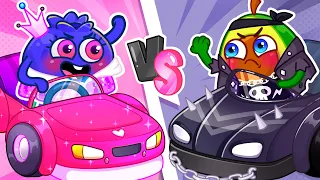 Pink Vs Black Battle 🖤🐈‍⬛🦄🩷 | Kids Stories 😻+ More New Episode by Pit & Penny Stories