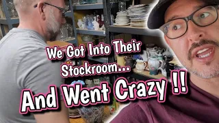 We Raided The Stockroom At The Antique Shop - 2 Stores In 1 Video - Shop With Me For Vintage