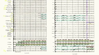 Gustav Holst - The Planets. Jupiter full orchestral score highlighted and functionally analyzed.