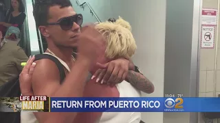 Tears Of Joy As People Trapped By Hurricane Maria Return From Puerto Rico