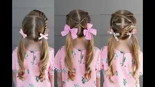 3 Quick Back to School Pigtail Styles | Q's Hairdos