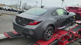 Our first 2022 Toyota GR86 coming off the truck