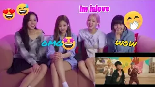 'BLACKPINK Reaction to BTS "Permission to dance" Official MV