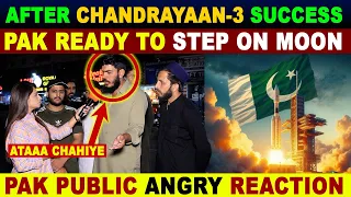 CHANDRAYAAN-3 VS PAK’s FIRST MOON MISSION | PAK PUBLIC ANGRY REACTION | SANA AMJAD