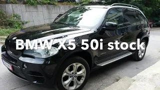 BMW X5 E70 50i acceleration 0-200 km/h Sport luxury SUV. Muffler Deleted with Straight exhaust pipe
