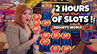 2 Hours of Slot Machine Spins and Wins at Resorts World Las Vegas!