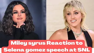 Selena gomez Impersonated Miley cyrus at SNL, Miley cyrus crazy Reaction #selenagomez #mileycyrus