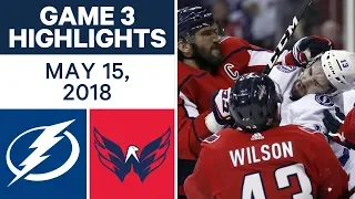 NHL Highlights | Lightning vs. Capitals, Game 3 - May 15, 2018