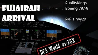 Arriving in a DCS airport in FSX?! Come on board! (OMFJ/QW B788/FSX/PT)