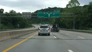 Interstate 79 - West Virginia (Exits 148 to 137) southbound