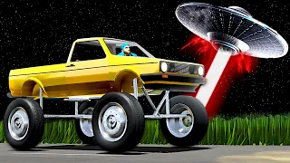 I FOUND A UFO WITH MY MONSTER TRUCK! - The Long Drive Gameplay