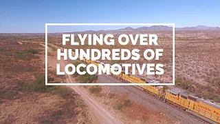 Hundreds of Union Pacific Locomotives Stored in the Arizona Desert