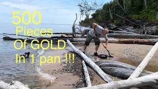 Finding the gold motherlode on the BEACH-Lake Superior #grassrootsmining