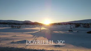 Dovrefjell DJI Mavic Air 2 4k Norway Sunrise and Sunset Norge Winter Drone