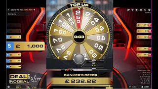 Deal or No Deal Live  - £5 top ups!