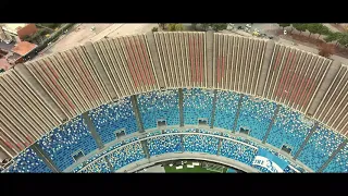 Stadio Diego Armando Maradona di Napoli vista dall'alto con drone fimi x8