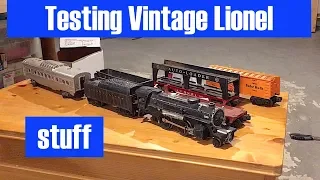 Testing Vintage Lionel Trains from OVAR Swap