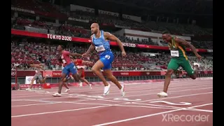 The italian L. M. Jacobs wins the gold medal in 100 metres tokyo athletics