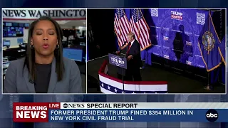 Watch Live: Judge fines Trump $354 million