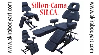 Sillón-Cama SILCA Tattoo en Akira Body Art