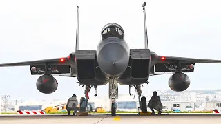 Fantastic F-15 Eagle Fighter Jet Take Off and Land