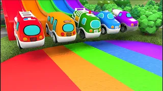 Finger Family  Baby songs - rainbow color pool play - Nursery Rhymes & Kids Songs