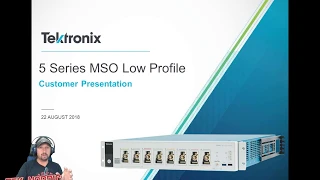 8 channels, 1 GHz, Low profile oscilloscope Demo, Tektronix