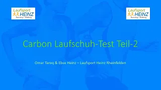 Carbon-Laufschuh Test Teil-2