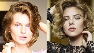 Скарлетт Йохансон ОБЪЕМНЫЕ ЛОКОНЫ САМА!  ВСЕ САМА! / Hairstyle Scarlett Johansson(KatyaWORLD)