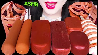 ASMR CHOCOLATE ICE CREAM PARFAIT, DARK CHOCOLATE, MAGNUM ICE CREAM 초콜릿 아이스크림 파르페 먹방 EATING SOUNDS