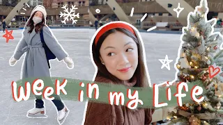 a week in my life ❄️ ice skating, holiday decorating & cozy vibes~