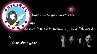 Pink Floyd - Wish You Were Here - Chords & Lyrics