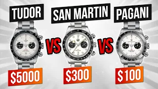 $5000 Tudor v $300 San Martin v $100 Pagani - How Close Do The Homages Get?