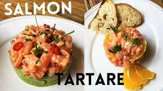 How to make Salmon Tartare - 2 Way! Avocado and Orange - Quick and Easy Recipe