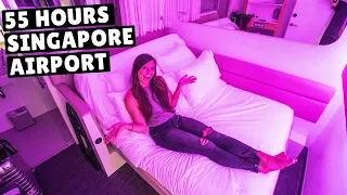 WE LIVED IN THE SINGAPORE AIRPORT (flying to our 99th country!)