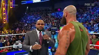 FULL SEGMENT — Omos Confronts Braun Strowman Face To Face - WWE Smackdown 10/21/22