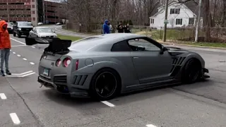 GTR CRASHES LEAVING CCSU CAR SHOW 4/10/2022 crashed into trees and fence