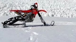 Motorcycle causes AVALANCHE