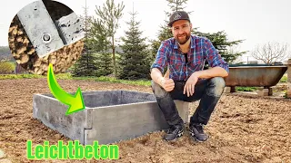 Build your own modular raised bed made of lightweight concrete