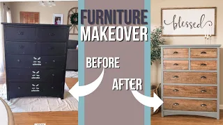 Modern Farmhouse Furniture Makeover | Dresser Makeover