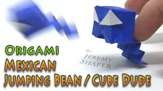 Origami Mexican Jumping Bean / Cube Dude