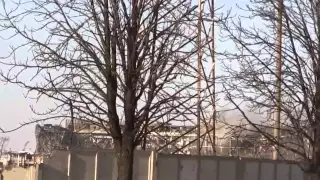 Ukraine in January 2015 Donetsk airport new terminal trimming militias