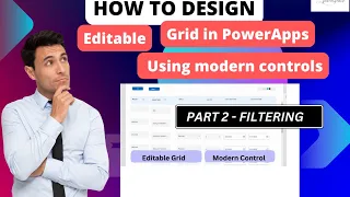 PART 2 - Use PowerApps Modern Control ( 2023 ) & Gallery Control to create Editable gallery