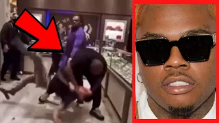 GUNNA'S SECURITY BODY SLAMS FAN THAT RUNS UP ON HIM